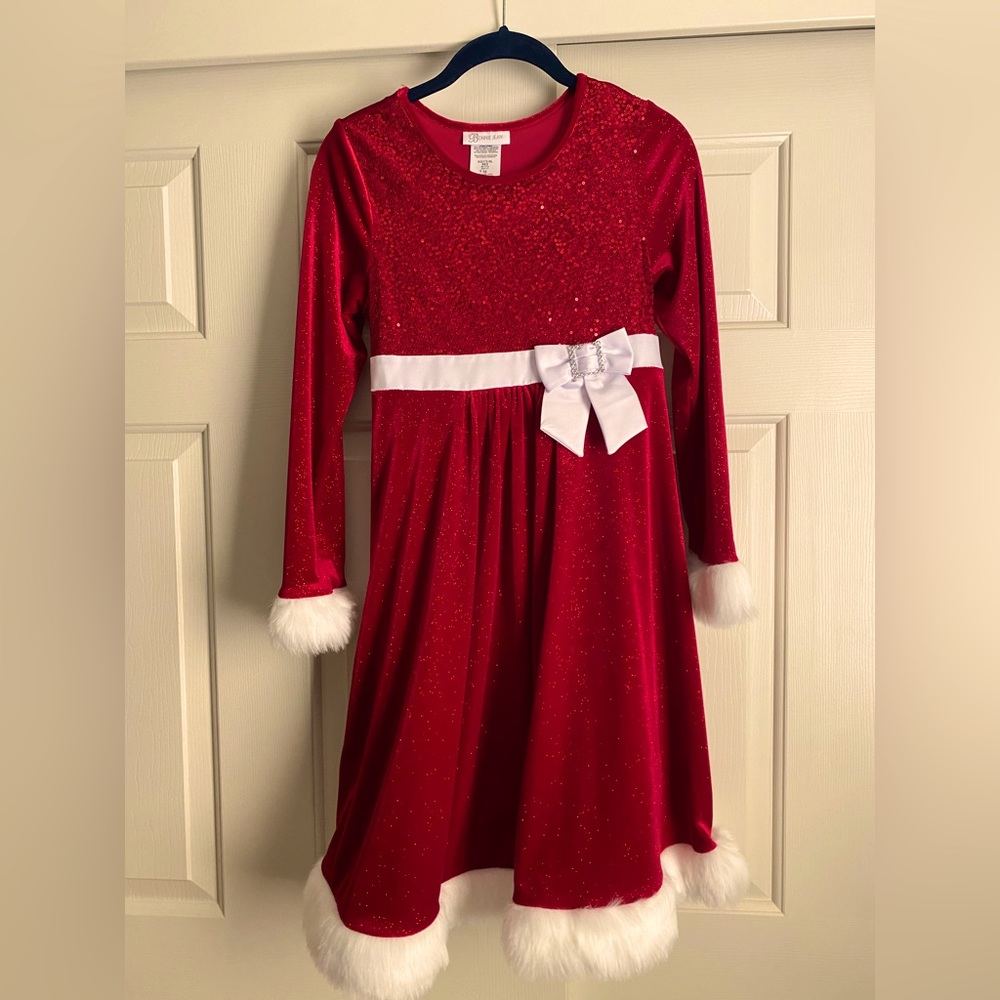 Bonnie Jean Big girls Christmas dress, size 16, never worn